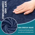 thumbnail image 4 of 3 Piece T Cushion Sofa Slipcovers Stretch Couch Cover Furniture Covers with 2 Individual T Cushion Covers, Machine Washable for Living Room (Navy, 2 Cushions), 4 of 12