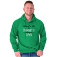 thumbnail image 4 of Christmas Come On In Chimney Open Men's Big & Tall Graphic Hoodie Brisco Brands 3X, 4 of 5