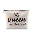 thumbnail image 2 of Retired Cosmetic Bag Retirement Makeup Bag Gift The Queen Has Retired Retired Queen Makeup Pouch Retirement Party Gift Colleagues Boss Subordinates Gift, 2 of 6