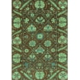 thumbnail image 1 of Ahgly Company Indoor Rectangle Abstract Turquoise Blue Modern Area Rugs, 8' x 10', 1 of 4