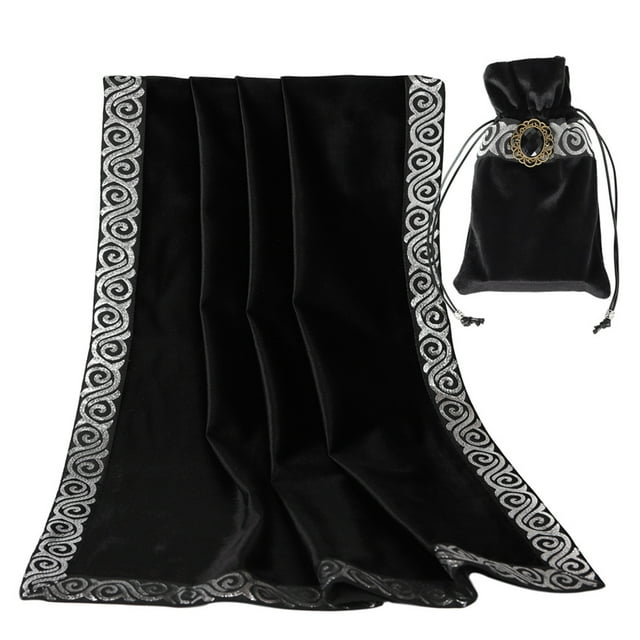 Labymos Altar Tarot Table Cloth Tarot Divination Tablecloth with Tarot Cards Bag Board Game Accessories