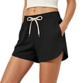 thumbnail image 5 of HAPIMO Women's Shorts With Pockets Stylish Look For Modern Fashion Needs For Various Types Style Black L, 5 of 9