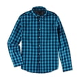 thumbnail image 1 of Aeropostale Mens Gingham LS Button Up Shirt, Verde, Small, 1 of 1