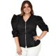 thumbnail image 1 of Blusa con cierre tallas extras, Roman Fashion 0179 (Negro) negro 42 Roman Fashion Blusa extra 0179, 1 of 7