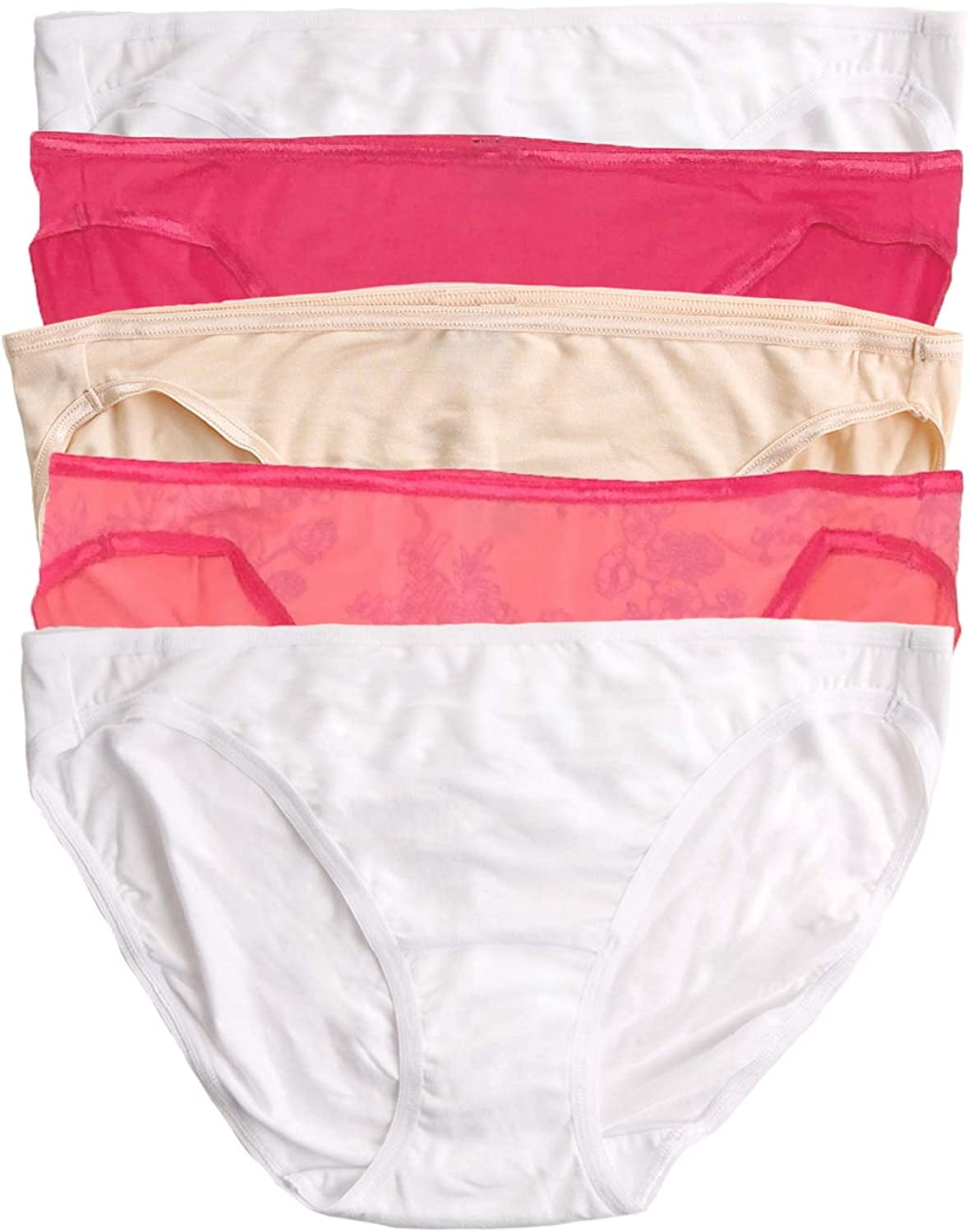 Felina Smooth Low Rise Bikini Panties Seamless Underwear for Women