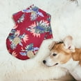 thumbnail image 2 of Upioiwer 2-Pack,2025 Pet Summer T Clothes for Dogs Small Girl Shirts Hawaii Style Floral Dog Hoodies for Small Dogs Dog Shirt Printed Pet Medium Dog Clothes Girl Winter T Shirts Breathable, 2 of 9