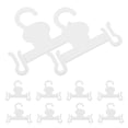 thumbnail image 1 of WRITWAA 10Pcs Plastic Hangers Space Saving Shoe Display Wall Transparent For Beach Shops Tradeshow Display, 1 of 8