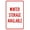 Warning Sign 2, variant on Winter Storage Available Warning Sign - 8"x12", Marina Metal Decor for Business, Home, Outdoor/Indoor, Road, Yard, Garage, Street