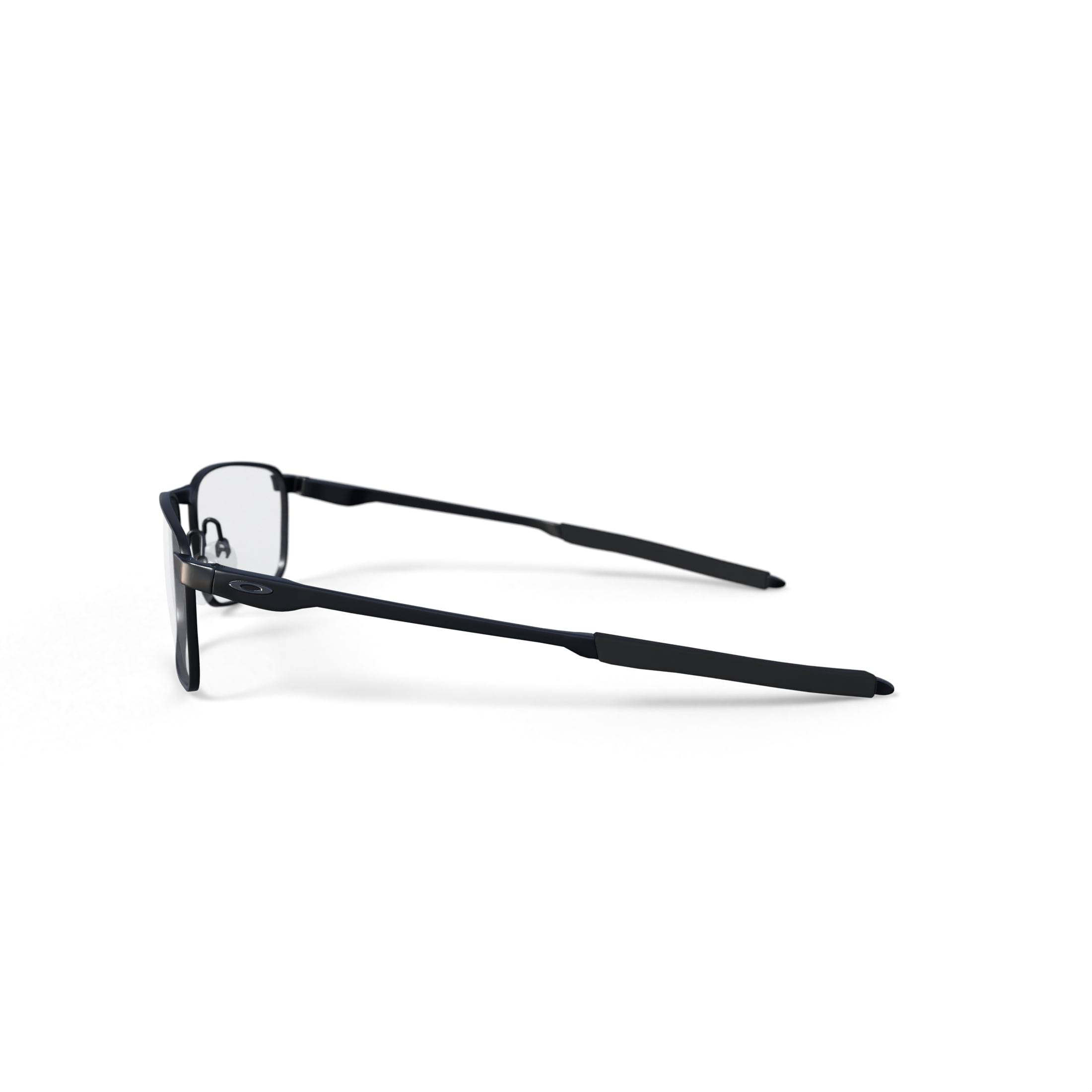 Oakley Fuller Optical Glasses, Rectangular Eyeglasses with Demo Lenses, Size 57, Satin Black