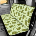 thumbnail image 3 of KUIFORTI Cucumber Auto Seat Covers 14 Pack with Car Steering Wheel Accessories Auto Center Console Armrest Pad Seat Belt Pads Car Headrest Covers for Cars Sedans and SUVs, 3 of 7