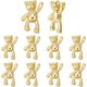 thumbnail image 1 of 10 colgantes de oso chapados en oro de 18 quilates de 1 pulgada de latón con forma de osito de peluche, colgantes de animales dorados, adornos colgantes., 1 of 6