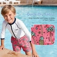 thumbnail image 3 of Zando Boys Swim Trunks Quick Dry Stretchy Toddler Boy Swimsuit Swimming Trunks for Boys with Mesh Liner Blue Shark 3T, 3 of 6
