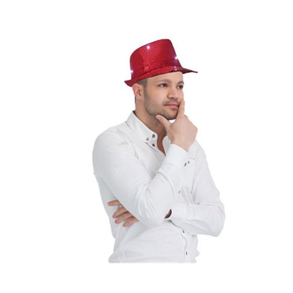 Dress Up America 684 Chapeau Rouge avec Lumières Clignotantes