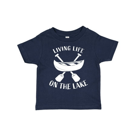 

Inktastic Living Life on the Lake Gift Toddler Boy or Toddler Girl T-Shirt