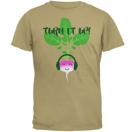 Vegetable Turn it Up Turnip Mens T Shirt (Best Turn Ons For Men)