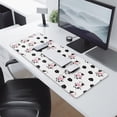 thumbnail image 2 of Long Mouse Pads for Desk,White Cow Cloud Pattern Desk Mats on Top Of Desks, Desk Mouse Pad Extra Large with 3mm Non-Slip Base and Stitched Edge for Gaming,Office,Work,Home 31.5"x11.8", 2 of 6
