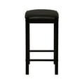 thumbnail image 6 of Linon Lancer 3-Piece Casual Dining Tavern Set, 25" Seat Height, Black Finish with Black Fabric, 6 of 12