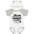 thumbnail image 3 of Inktastic Florida is My Happy Place with Palm Trees Boys or Girls Baby Bodysuit, 3 of 5