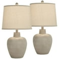 thumbnail image 2 of Regency Hill Emeril 23 1/2" High Urn Small Southwest Accent Table Lamps Set of 2 Living Room Bedroom Bedside Nightstand House, 2 of 9