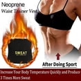 thumbnail image 4 of FITVALEN Sweat Waist Trainer Trimmer for Women Tummy Control Girdle Neoprene Ab Slimming Belt Sauna Suit, 4 of 7