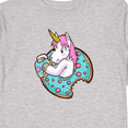 thumbnail image 4 of Inktastic Unicorn Donut Boys or Girls Long Sleeve Toddler T-Shirt, 4 of 5