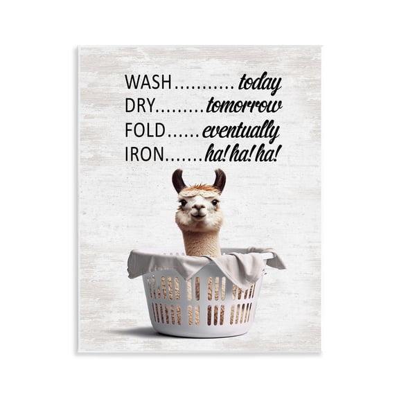 Stupell Industries Funny Laundry Timing Quotes and Sayings Painting Unframed Art Print Wall Art, 11 x 14
