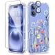 thumbnail image 1 of Funda de teléfono GVIEWIN para iPhone 16 6.1 2024 con protector floral, 1 of 7