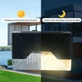 thumbnail image 3 of Solar Deck Lights 4 Pack Outdoor IP65LED Solar Step Lights For Outdoor Railing Stairs Fence Yard Patio Pathway, 3 of 7