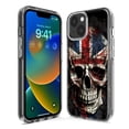 thumbnail image 3 of MUNDAZE Apple iPhone 11 Pro Max Shockproof Clear Hybrid Protective Phone Case British UK Flag Skull Cover, 3 of 5