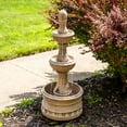 thumbnail image 5 of Sunnydaze Cyprus Eggshell Traditional Polyresin 3-Tier Outdoor Water Fountain, 5 of 11