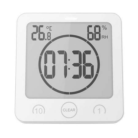 

Fule Waterproof LCD Shower Clock Bathroom Kitchen Countdown Timer Alarm