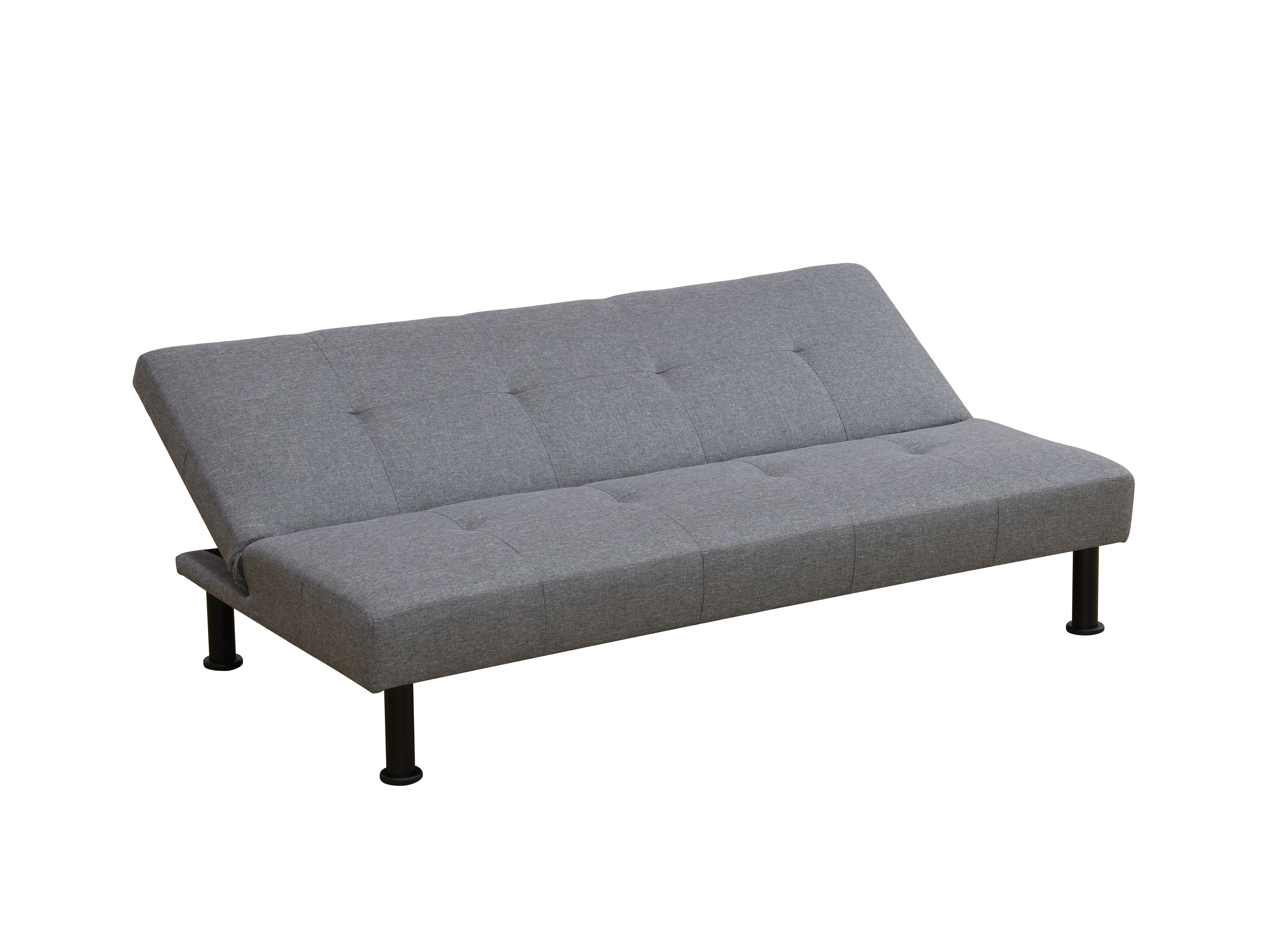 Convertible Blue Linen Sofabed for Living Room - Space - Saving Multifunctional Furniture
