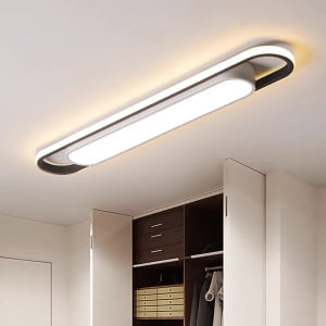 Lámpara de techo LED moderna y sencilla con forma de tira, lámpara para sala de entrenamiento, aula, gimnasio, automóvil, lámparas de belleza