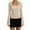 Beige, variant on Long Sleeve Shirts for Women Y2k Square Neck Lace Trim Flared Sleeve Slim Fit Cropped Blouse Going out Tops