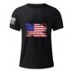 thumbnail image 2 of Mens Casual Pantalones Cortos Cuello Redondo Gradación Impresión Suéter Camiseta, Blusa Deportiva de Fitness para Hombres, 2 of 4