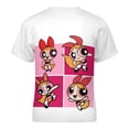 thumbnail image 5 of The Powerpuff Girls Kids Short Sleeve Tee Shirt Novelty Crewneck T-Shirts Unisex Summer Blouse Tops for Boys Girls 110CM, 5 of 8