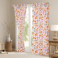 thumbnail image 3 of Feelyou Fox Animal Black Out Curtains, Rustic Flower Curtains Pack of 2 (42x63 Each), 3 of 6