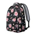 thumbnail image 2 of Pioneer Flower Floral Print Pattern Backpack for School, Cute School Bag with Adjustable Shoulder Straps and Padded Back, 15.3"x11"x7.1", 2 of 5