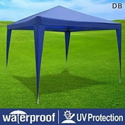EZ POP UP Wedding Party Tent 10'x10' Folding Gazebo Beach Canopy W/Carry Bag 210D Oxford Fabric (Dark Blue)