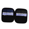 thumbnail image 4 of GOOHOCHY Blue Crochet Hook Set with 16 Pieces Made of Metal for Home Weaving Supplies Storage Bag Included, 4 of 8