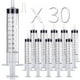 thumbnail image 1 of Jeringa pequeña de plástico de 30 piezas de 10 ml con tapa y envuelta individualmente para uso oral., 1 of 4