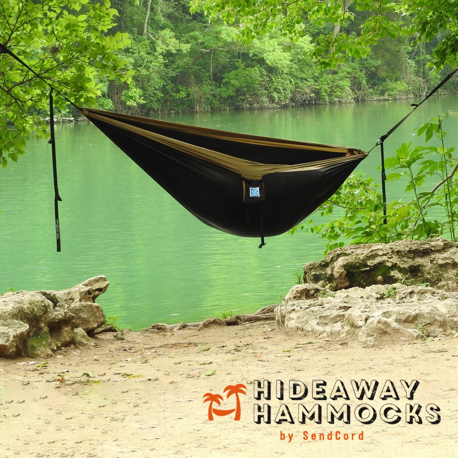 9 FT Hammock -Hammock in A Bag -Beach Hammock -SendCord Hideaway Nylon Hammocks for Outdoors -Parachute Hammock with Upraded Straps -Two Person Hammock for Camping, Backyard, Patio, Balcony-OR