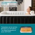 thumbnail image 6 of MOPHOTO Blow Up Inflatable Hot Tub with Energy Efficiency Thermal Cover and EVA Mat,4-6 Person Large Round Portable Hot Tub,Leak-Proof PVC Outdoor SPA with 120 Air Jets,4pcs Filter, 6 of 8