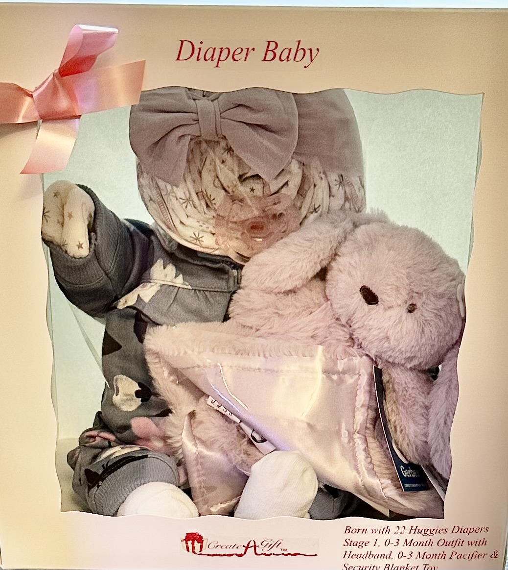 My Purple Bunny Diaper Baby