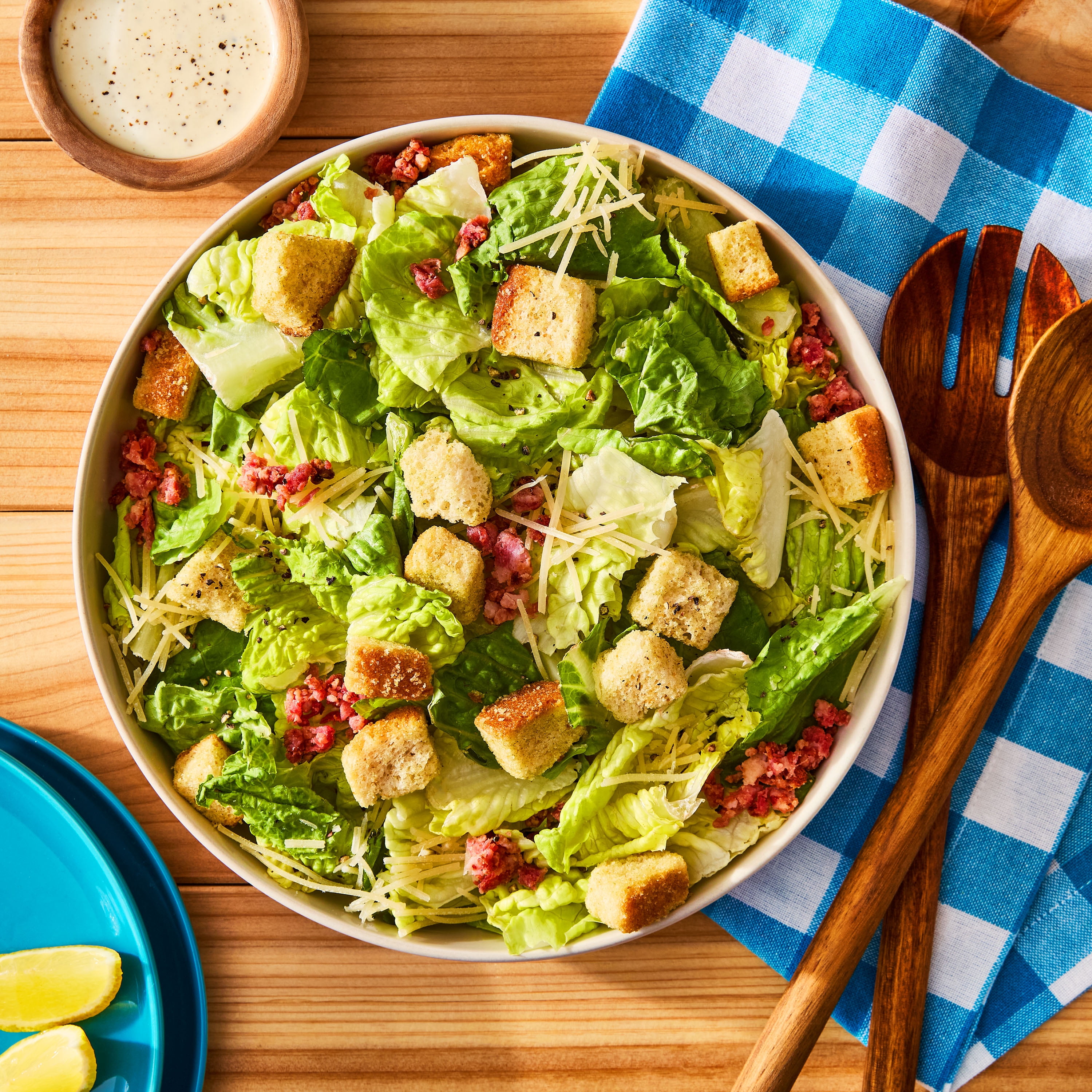 Marketside Bacon Caesar Salad Kit, 14.65 oz Bag, Fresh