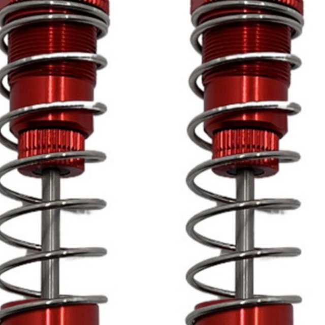 maskred RCGOFOLLOW 1/10 Aluminum Alloy Smooth Front Rear Shock Absorber Rc Front Rear Shock Absorber For R1001 R1002 R1003 Red
