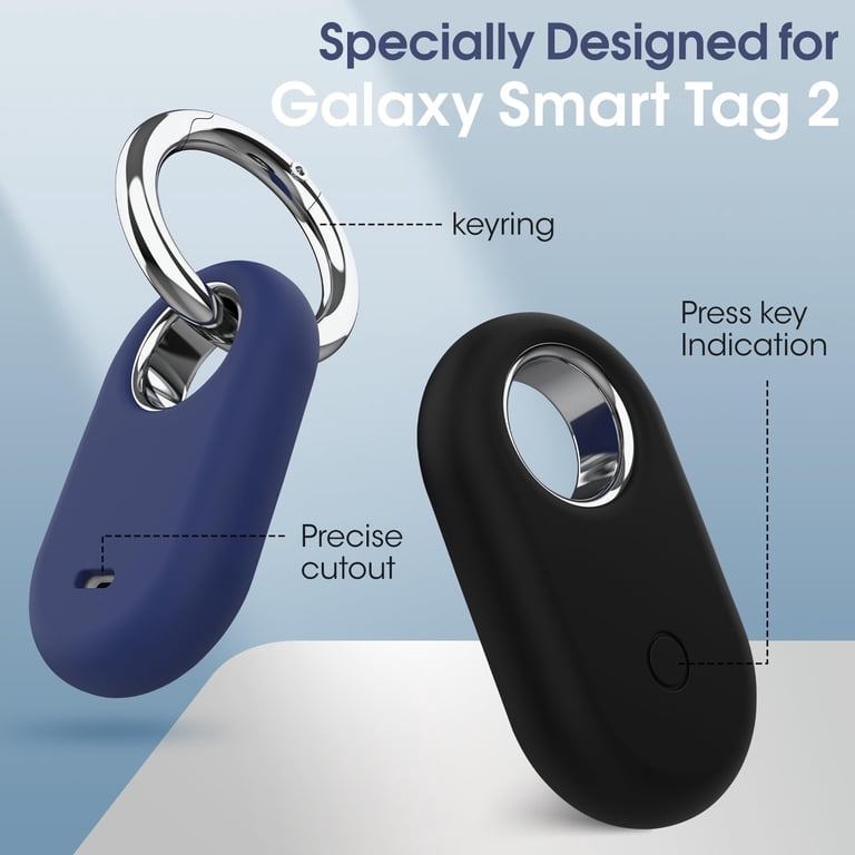 WILLED 4 Pack Compatible with Samsung Smart tag 2 case, Silicone