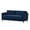 Navy Blue, variant on Cushion Back Mid-Century Fabric Sofa in Navy Blue