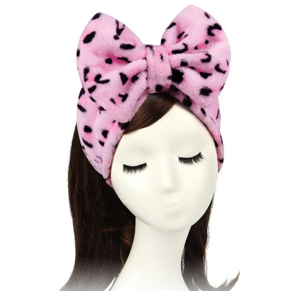 Shintop Mujeres Moda Encantadora Suave Carol Lazo Lazo Maquillaje Cosmético Ducha Banda Elástica para el Cabello Hairlace Diadema (Rosa)