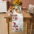 thumbnail image 4 of Fall Farmhouse Gnome Butterfly Table Runner 36 Inches Long,Kitchen Dining Tablerunners Watercolor Leaves Mushroom Linen Table Runners Dresser Scarves for Home Dinner Wedding Holiday Party Decor, 4 of 9